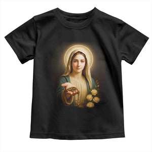 Virgin Mary Maria Toddler T Shirt Catholic Christian Faith TS14 Black Print Your Wear