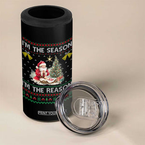 Jesus Christmas 4 in 1 Can Cooler Tumbler Santa With Jesus Baby Reason Xmas TS14 Print Your Wear