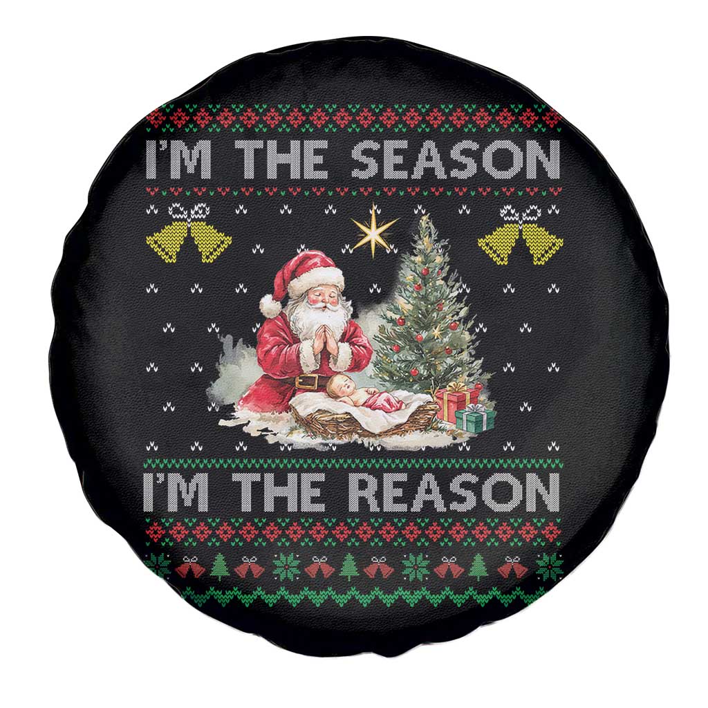Jesus Christmas Spare Tire Cover Santa With Jesus Baby Reason Xmas TS14 Print Your Wear