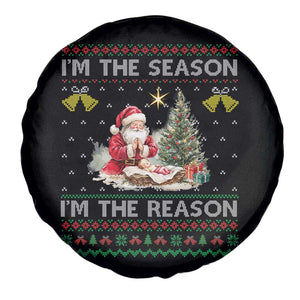 Jesus Christmas Spare Tire Cover Santa With Jesus Baby Reason Xmas TS14 Print Your Wear