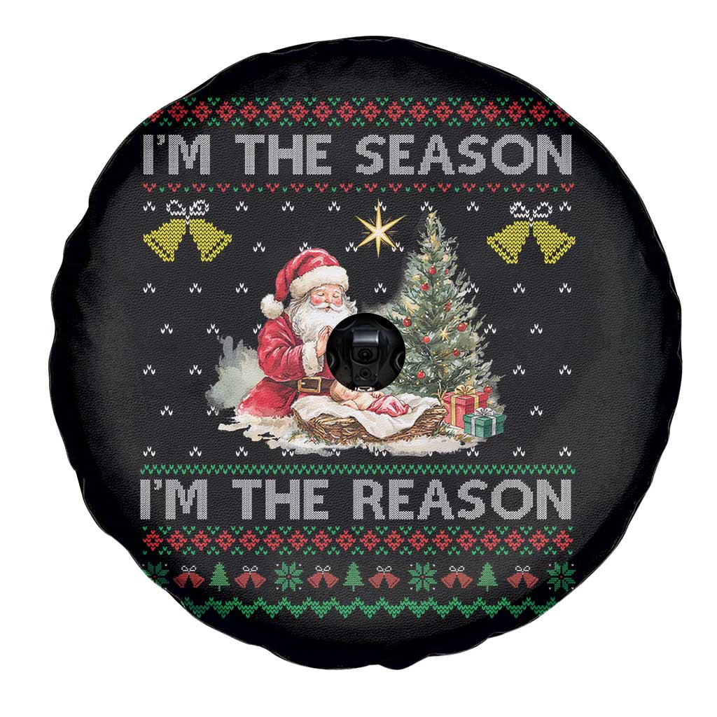 Jesus Christmas Spare Tire Cover Santa With Jesus Baby Reason Xmas TS14 Print Your Wear