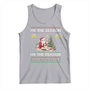 Jesus Christmas Tank Top Santa With Jesus Baby Reason Xmas TS14 Athletic Heather Print Your Wear