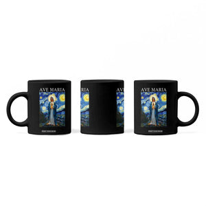 Virgin Mary Starry Night Coffee Mug Mother of Christ Catholic TS14 Print Your Wear