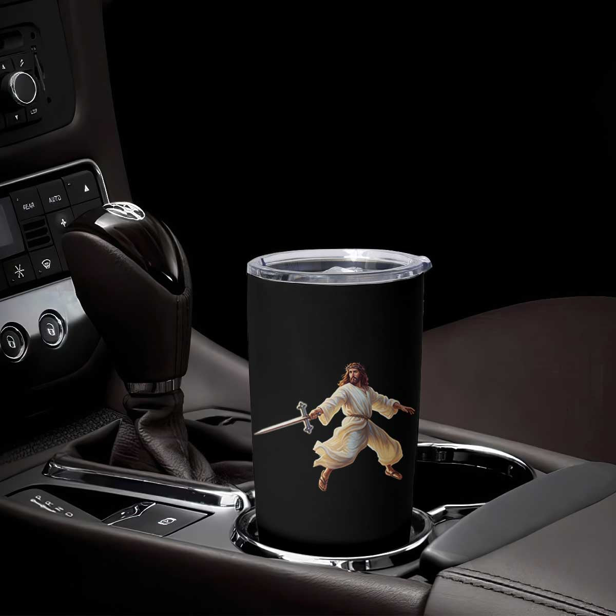 Funny Fencing Jesus Tumbler Cup Combat Sport Christan Lover TS14 Print Your Wear