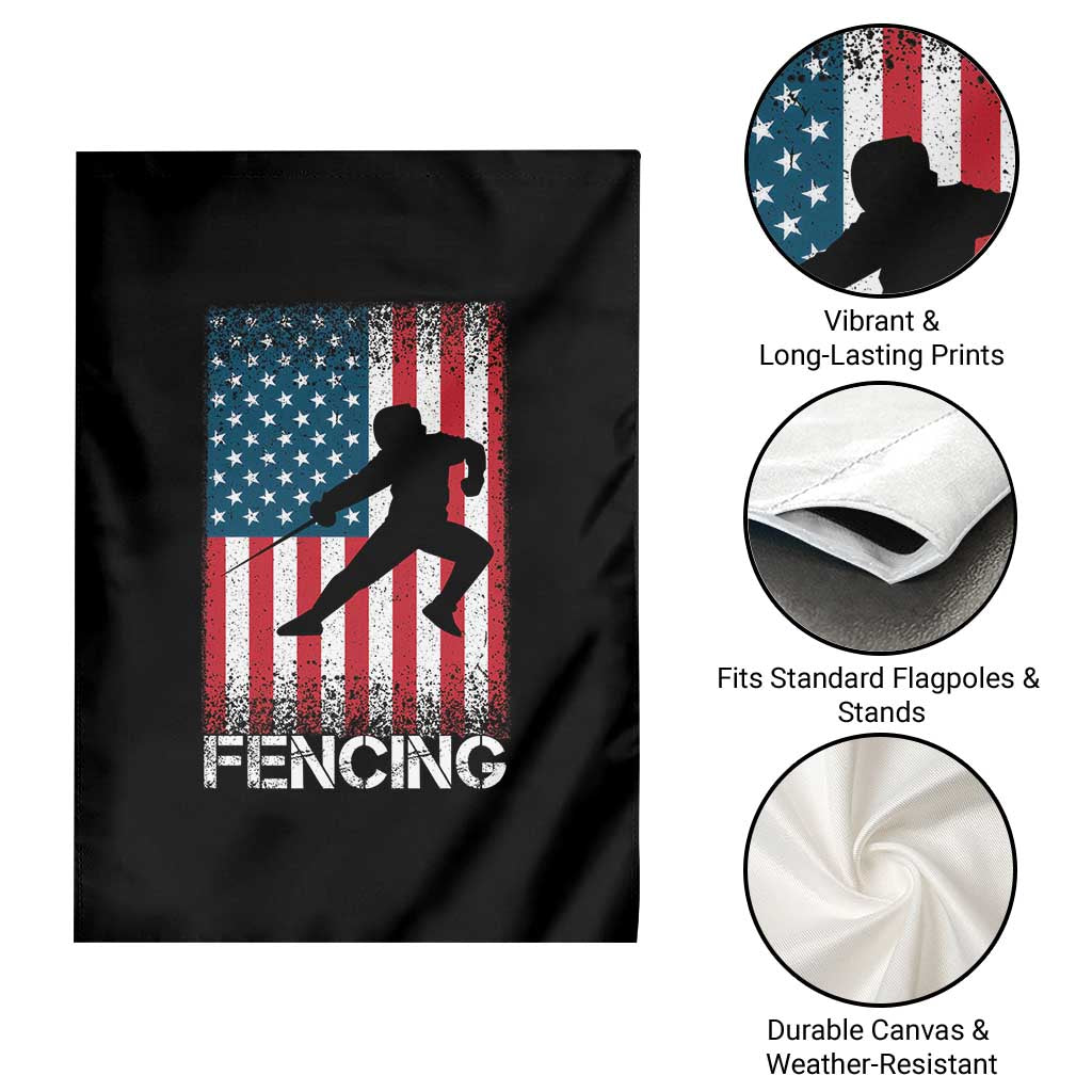American Flag Fencing USA Patriotic Garden Flag TS14 Print Your Wear