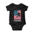 American Flag Fencing USA Patriotic Baby Onesie TS14 Black Print Your Wear