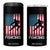 American Flag Fencing USA Patriotic 4 in 1 Can Cooler Tumbler TS14 One Size: 16 oz Black Print Your Wear