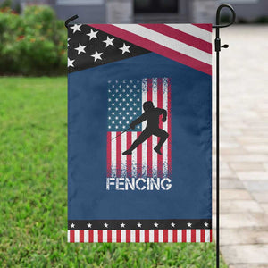 American Flag Fencing USA Patriotic Garden Flag TS14 Classic Blue Black Print Your Wear