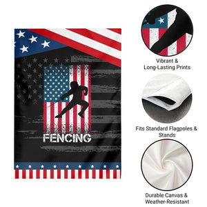American Flag Fencing USA Patriotic Garden Flag TS14 Print Your Wear