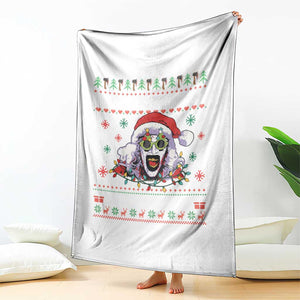 Terrifier Santa Christmas Throw Blanket Getting Into The Holiday Spirit Horror Movie TS14 Print Your Wear