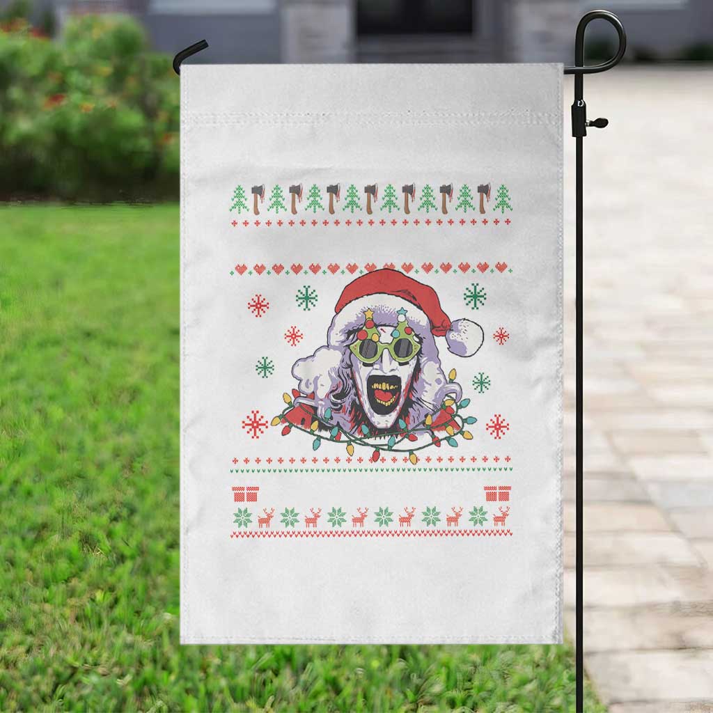 Terrifier Santa Christmas Garden Flag Getting Into The Holiday Spirit Horror Movie TS14 Print Your Wear