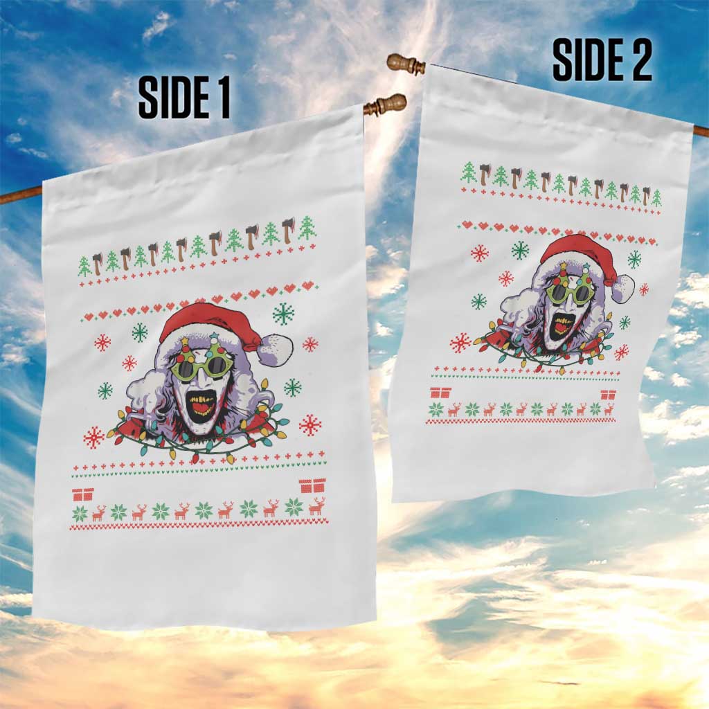 Terrifier Santa Christmas Garden Flag Getting Into The Holiday Spirit Horror Movie TS14 Print Your Wear