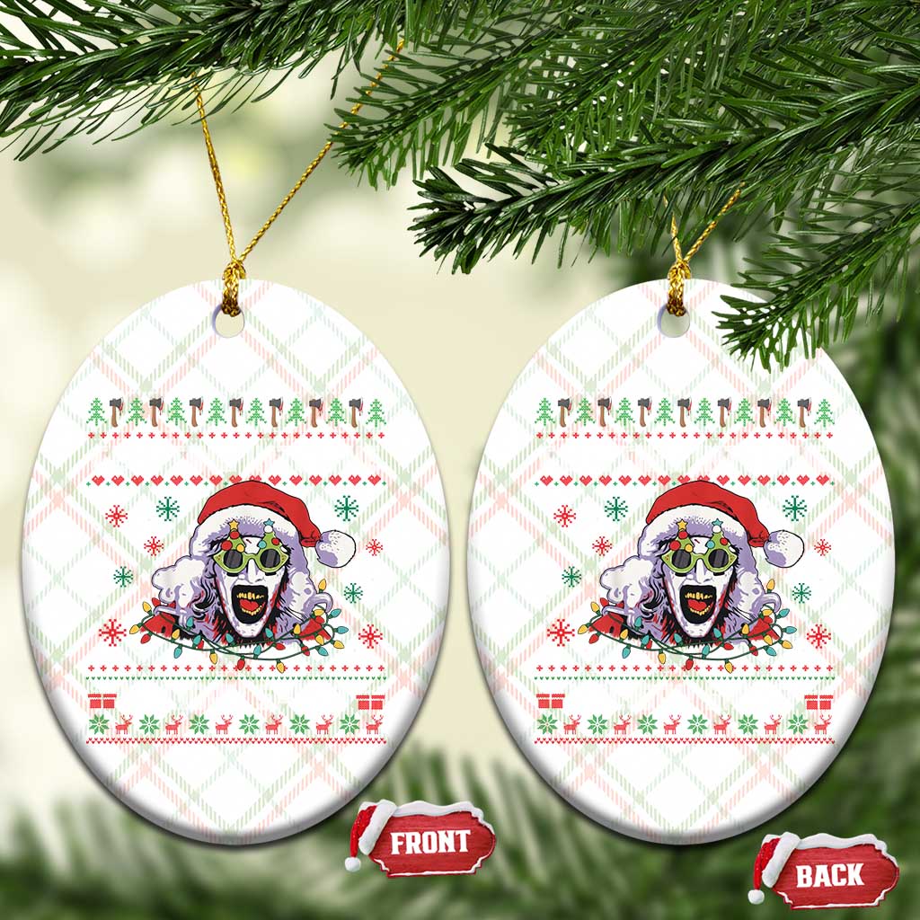 Terrifier Santa Christmas Ceramic Ornament Getting Into The Holiday Spirit Horror Movie TS14 Print Your Wear