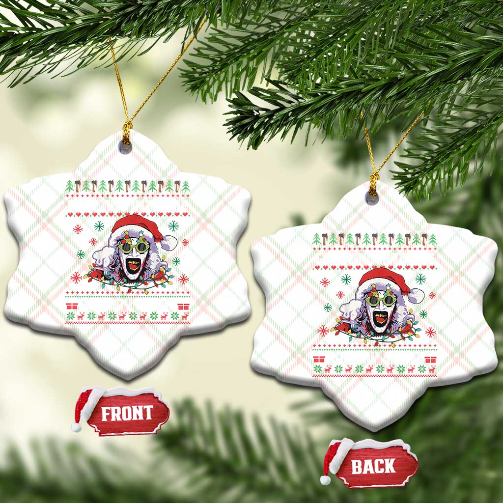 Terrifier Santa Christmas Ceramic Ornament Getting Into The Holiday Spirit Horror Movie TS14 Print Your Wear