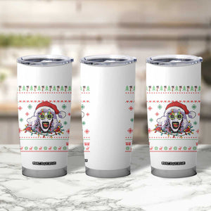 Terrifier Santa Christmas Tumbler Cup Getting Into The Holiday Spirit Horror Movie TS14 Print Your Wear