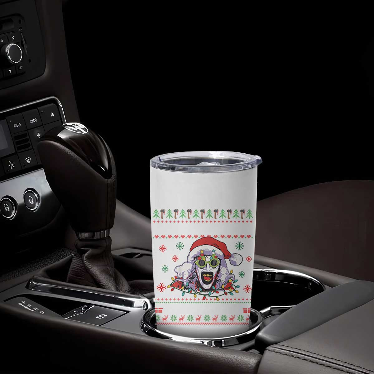 Terrifier Santa Christmas Tumbler Cup Getting Into The Holiday Spirit Horror Movie TS14 Print Your Wear