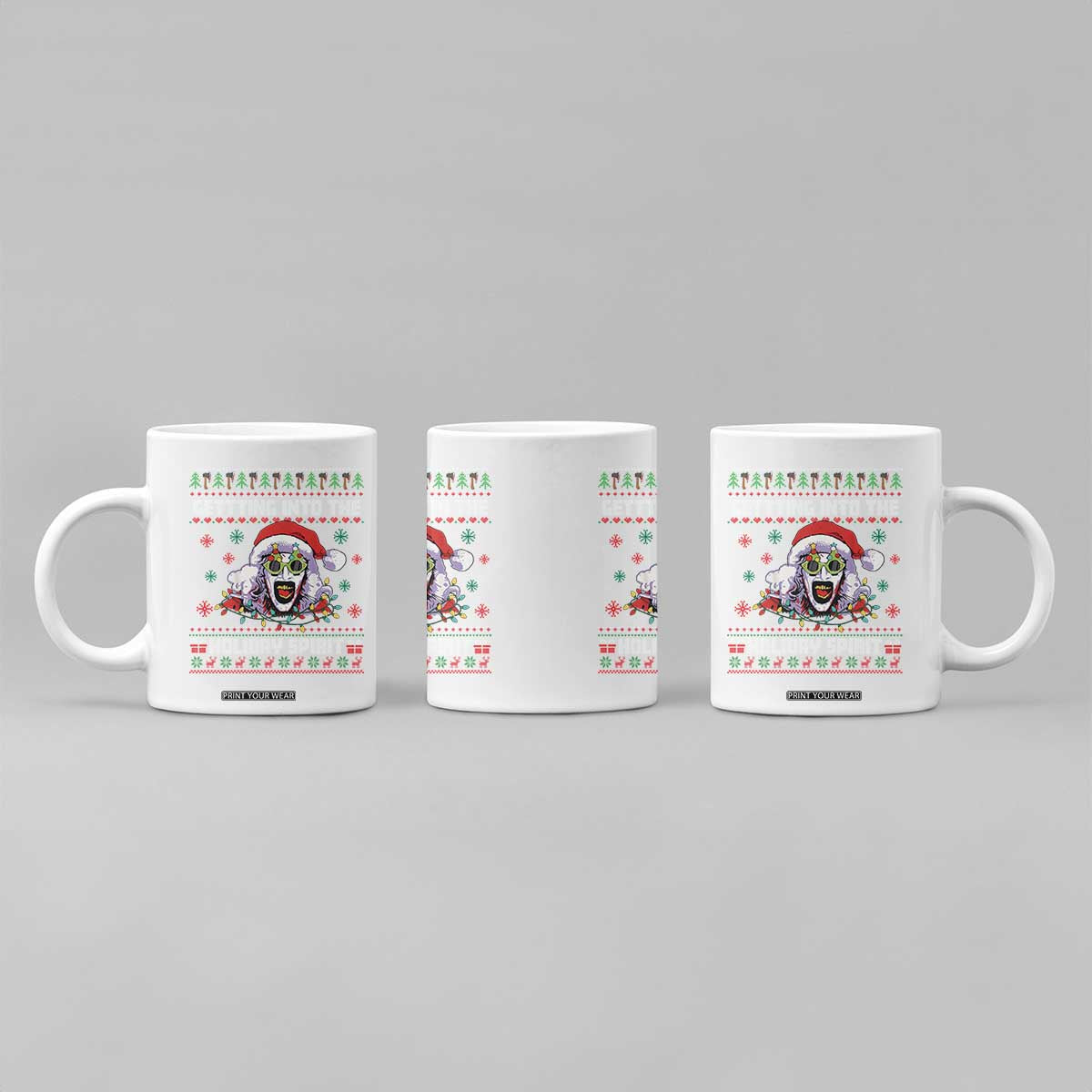 Terrifier Santa Christmas Coffee Mug Getting Into The Holiday Spirit Horror Movie TS14 Print Your Wear