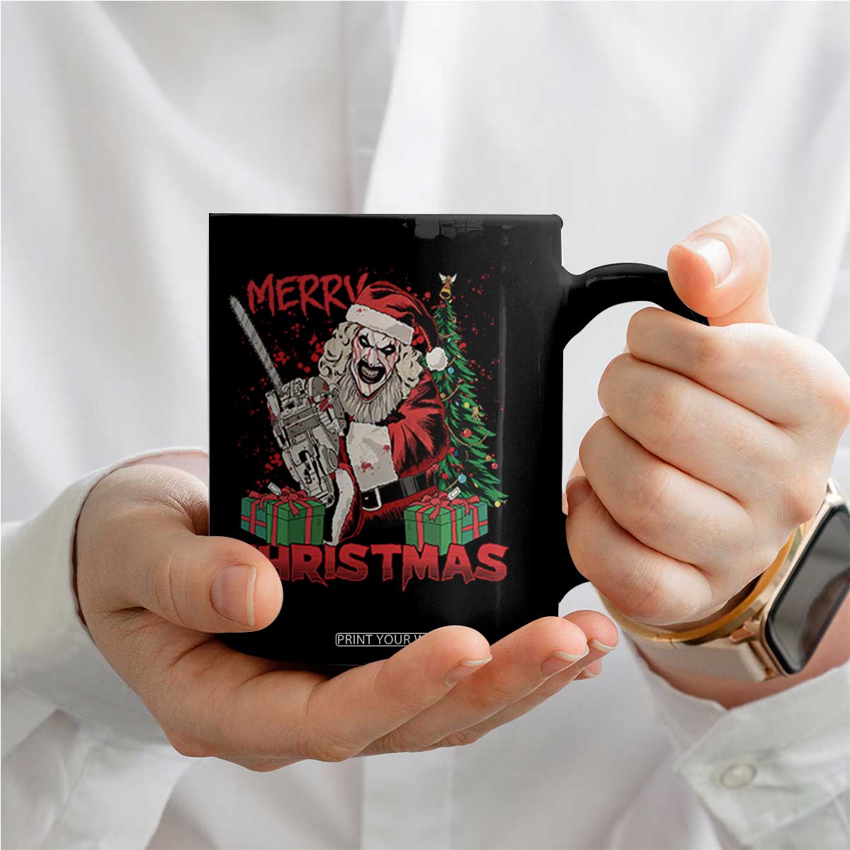 Terrifier Santa Christmas Horror Movie Coffee Mug TS14 Print Your Wear