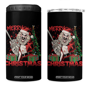Terrifier Santa Christmas Horror Movie 4 in 1 Can Cooler Tumbler TS14 One Size: 16 oz Black Print Your Wear
