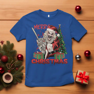 Terrifier Santa Christmas Horror Movie T Shirt TS14 Royal Blue Print Your Wear
