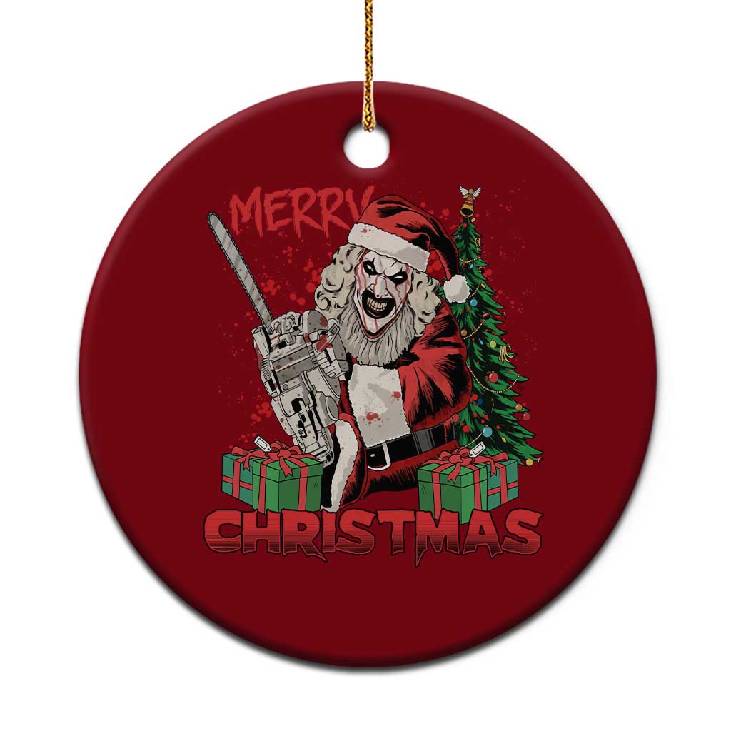 Terrifier Santa Christmas Horror Movie Ceramic Ornament TS14 1pc Red Print Your Wear