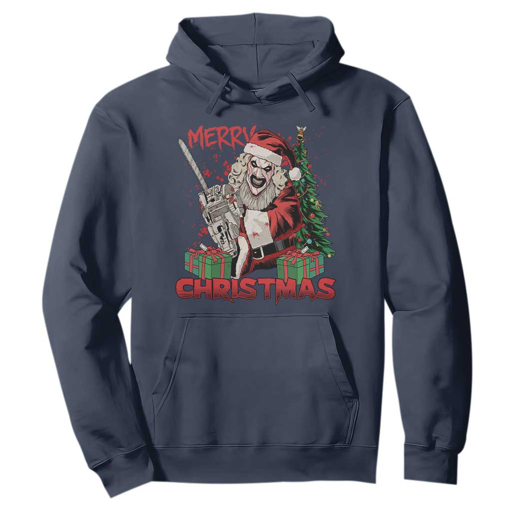 Terrifier Santa Christmas Horror Movie Hoodie TS14 Navy Print Your Wear