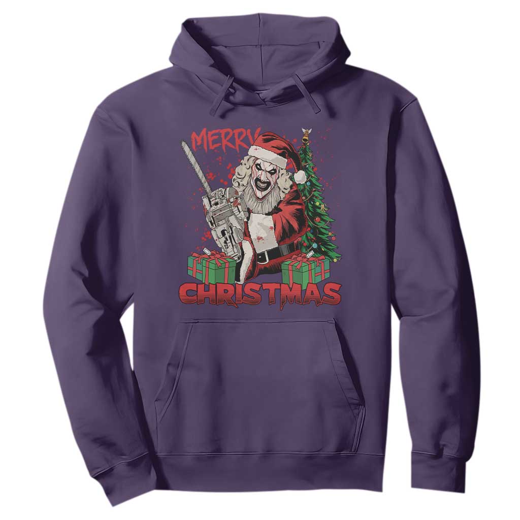 Terrifier Santa Christmas Horror Movie Hoodie TS14 Purple Print Your Wear