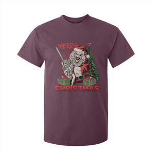 Terrifier Santa Christmas Horror Movie T Shirt For Kid TS14 Maroon Print Your Wear