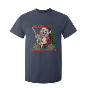 Terrifier Santa Christmas Horror Movie T Shirt For Kid TS14 Navy Print Your Wear