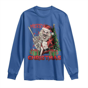 Terrifier Santa Christmas Horror Movie Long Sleeve Shirt TS14 Royal Blue Print Your Wear