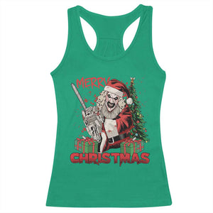 Terrifier Santa Christmas Horror Movie Racerback Tank Top TS14 Irish Green Print Your Wear