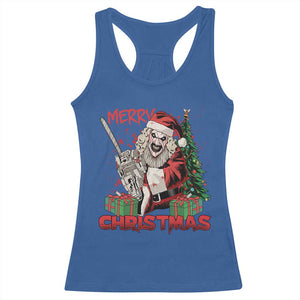 Terrifier Santa Christmas Horror Movie Racerback Tank Top TS14 Royal Blue Print Your Wear