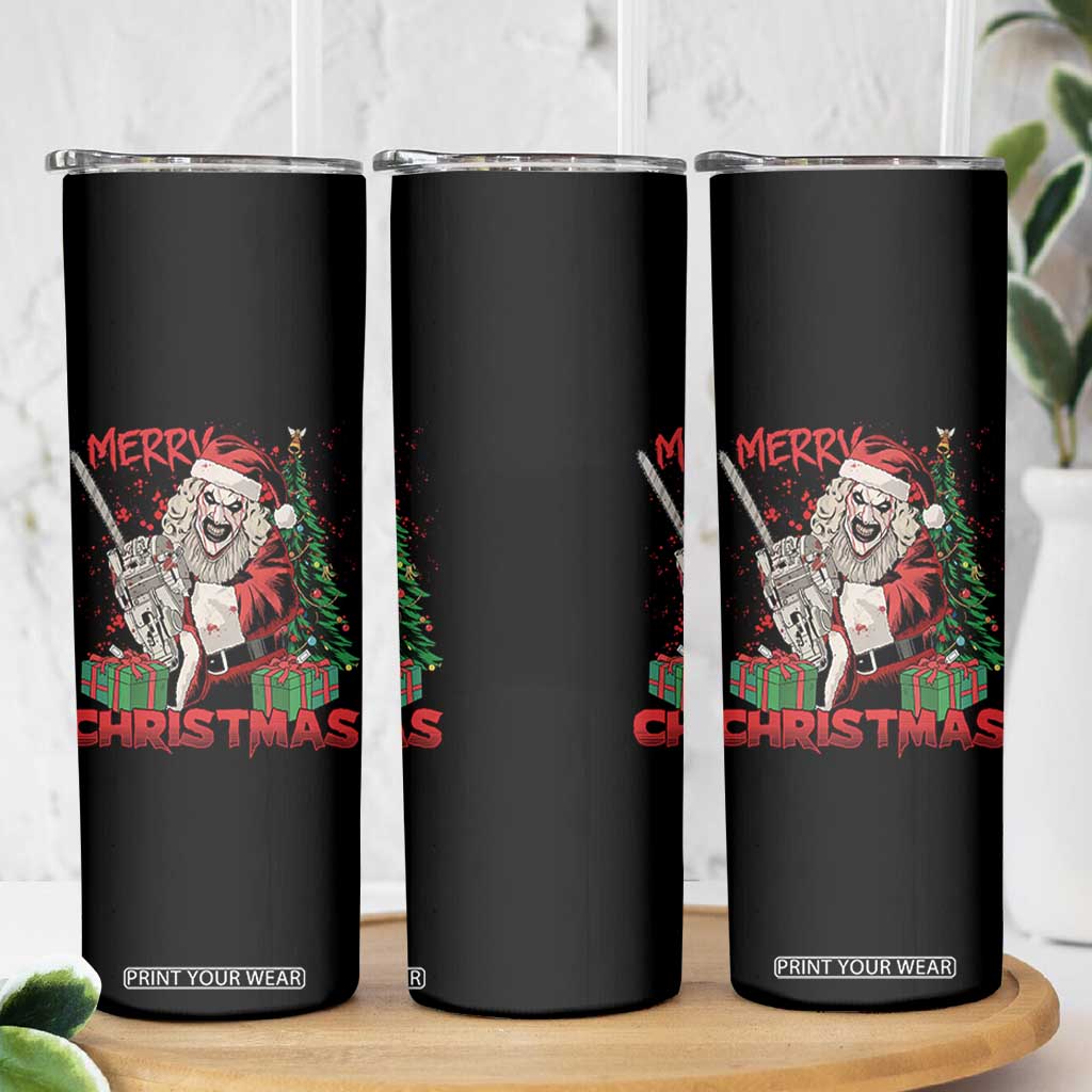 Terrifier Santa Christmas Horror Movie Skinny Tumbler TS14 Print Your Wear