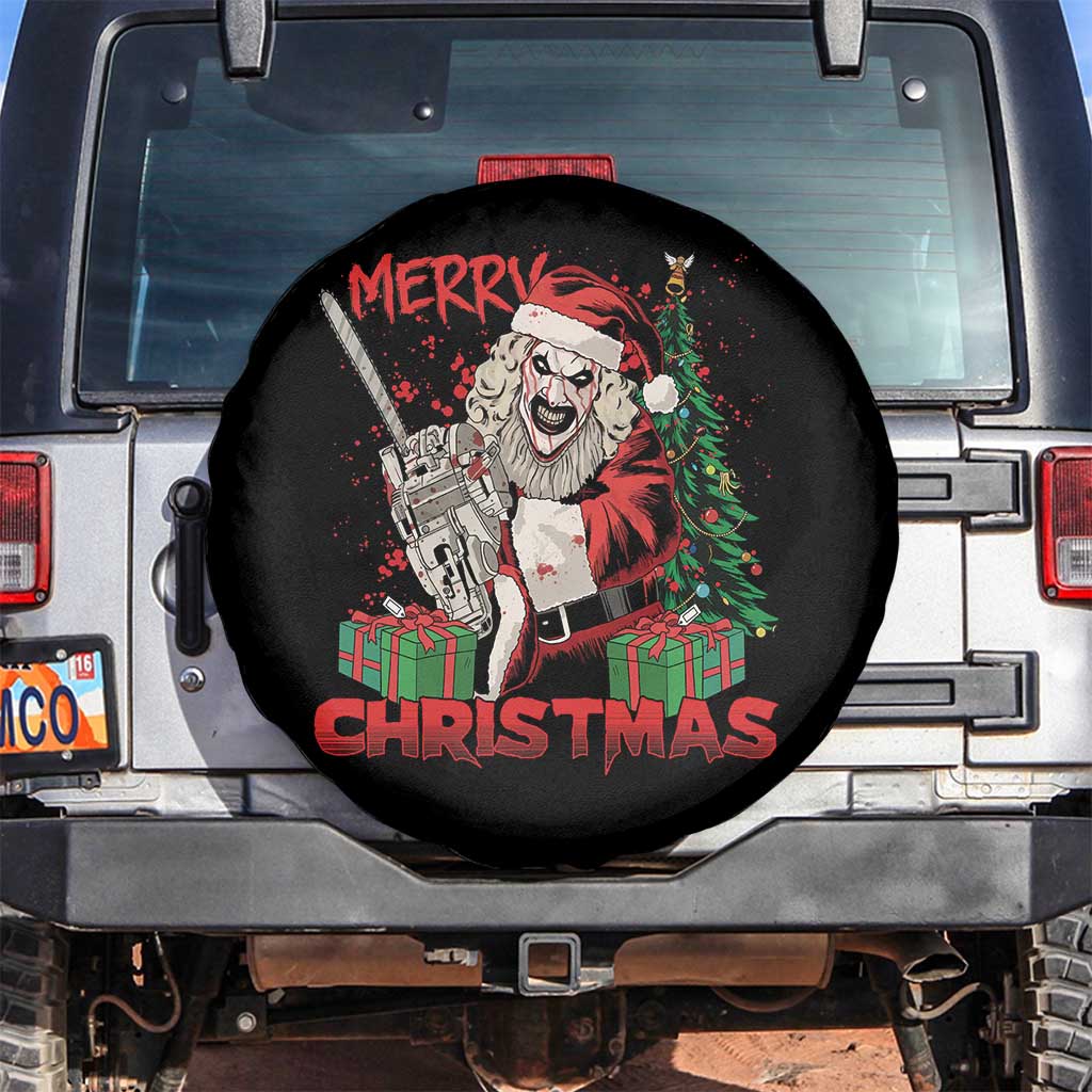 Terrifier Santa Christmas Horror Movie Spare Tire Cover TS14 No hole Black Print Your Wear