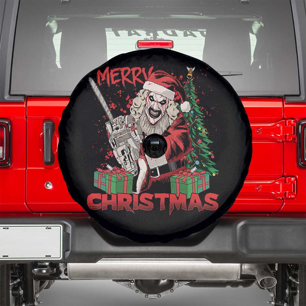 Terrifier Santa Christmas Horror Movie Spare Tire Cover TS14 Black Print Your Wear