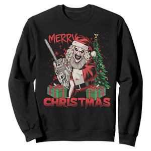 Terrifier Santa Christmas Horror Movie Sweatshirt TS14 Black Print Your Wear