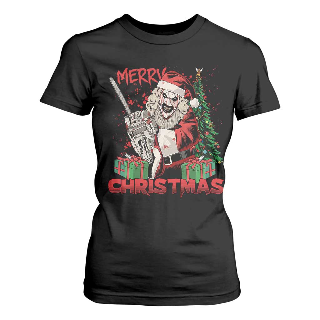 Terrifier Santa Christmas Horror Movie T Shirt For Women TS14 Black Print Your Wear