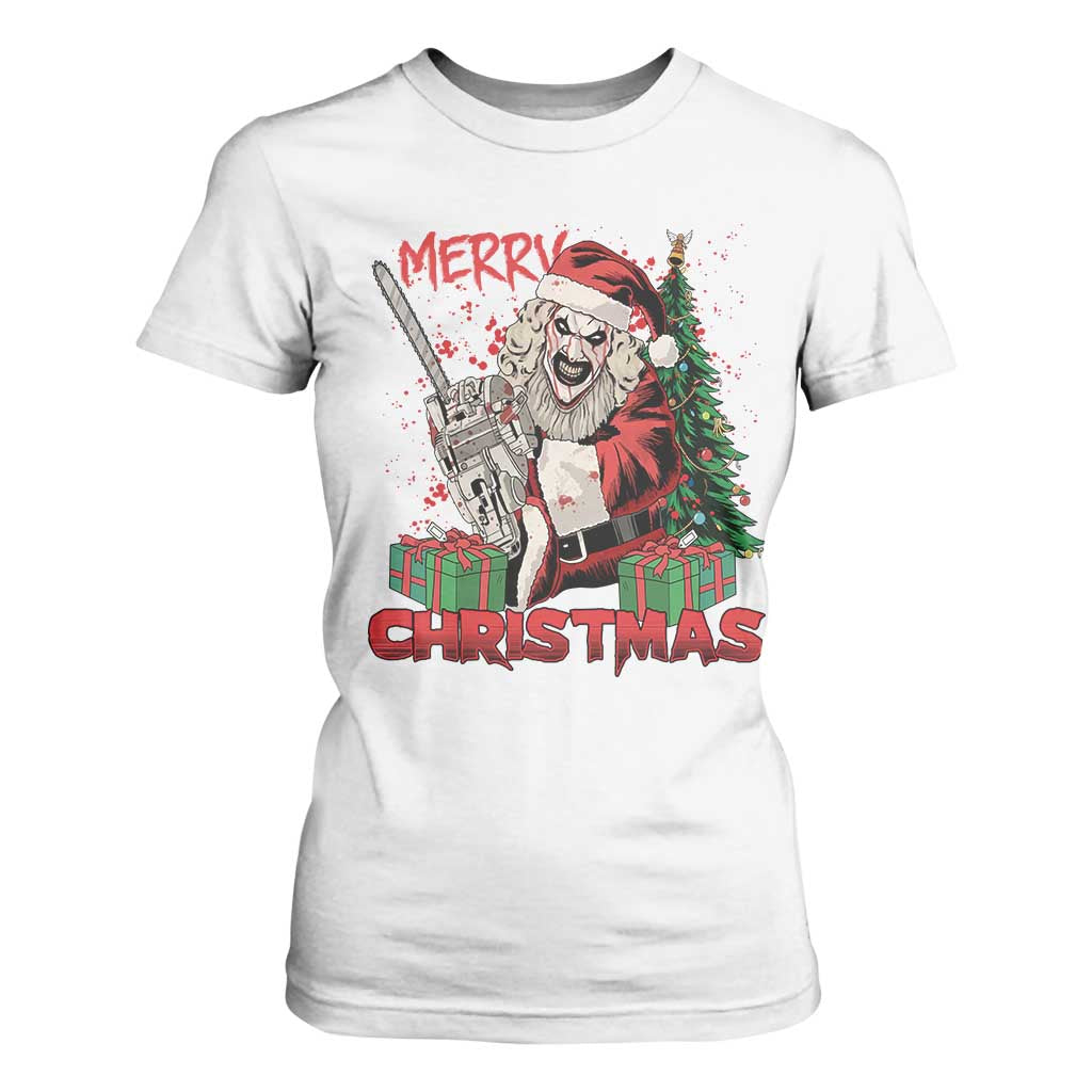 Terrifier Santa Christmas Horror Movie T Shirt For Women TS14 White Print Your Wear