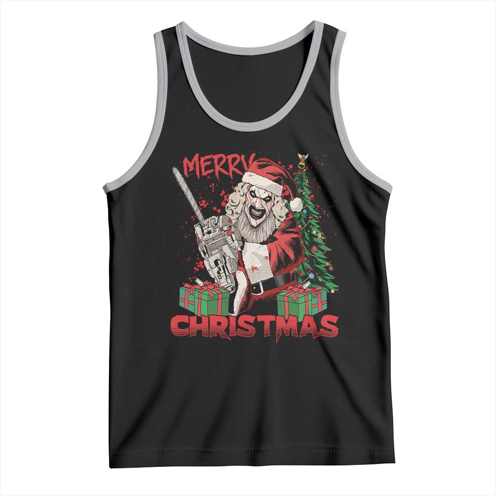 Terrifier Santa Christmas Horror Movie Tank Top TS14 Black Athletic Heather Print Your Wear