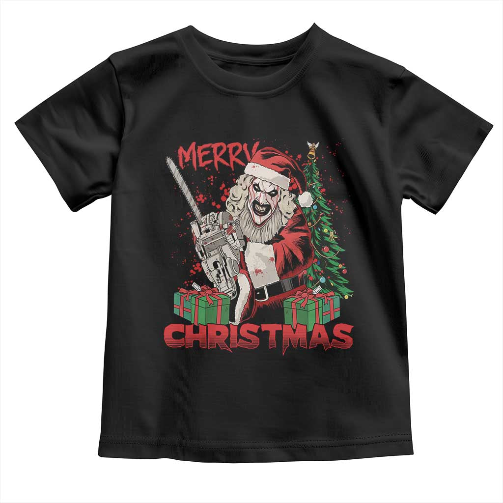 Terrifier Santa Christmas Horror Movie Toddler T Shirt TS14 Black Print Your Wear