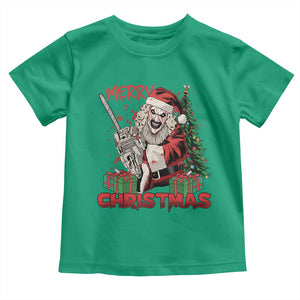 Terrifier Santa Christmas Horror Movie Toddler T Shirt TS14 Irish Green Print Your Wear