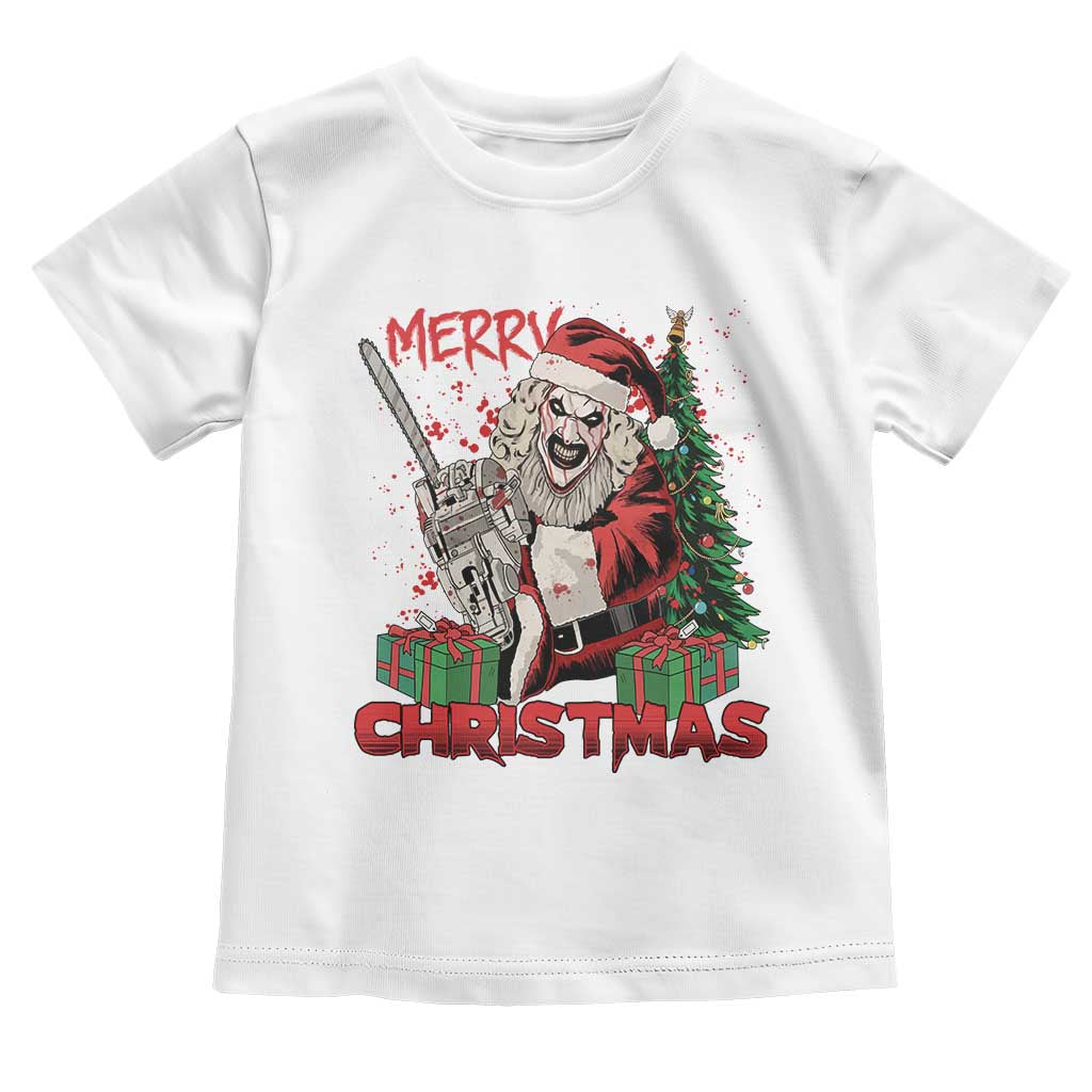 Terrifier Santa Christmas Horror Movie Toddler T Shirt TS14 White Print Your Wear