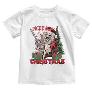 Terrifier Santa Christmas Horror Movie Toddler T Shirt TS14 White Print Your Wear