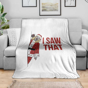 Terrifier Santa Christmas Movie Throw Blanket I Saw That Meme TS14 Print Your Wear