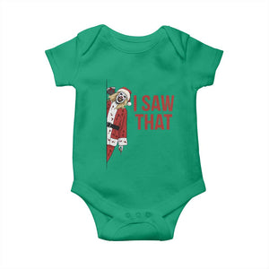 Terrifier Santa Christmas Movie Baby Onesie I Saw That Meme TS14 Irish Green Print Your Wear