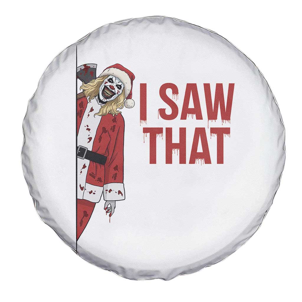 Terrifier Santa Christmas Movie Spare Tire Cover I Saw That Meme TS14 Print Your Wear