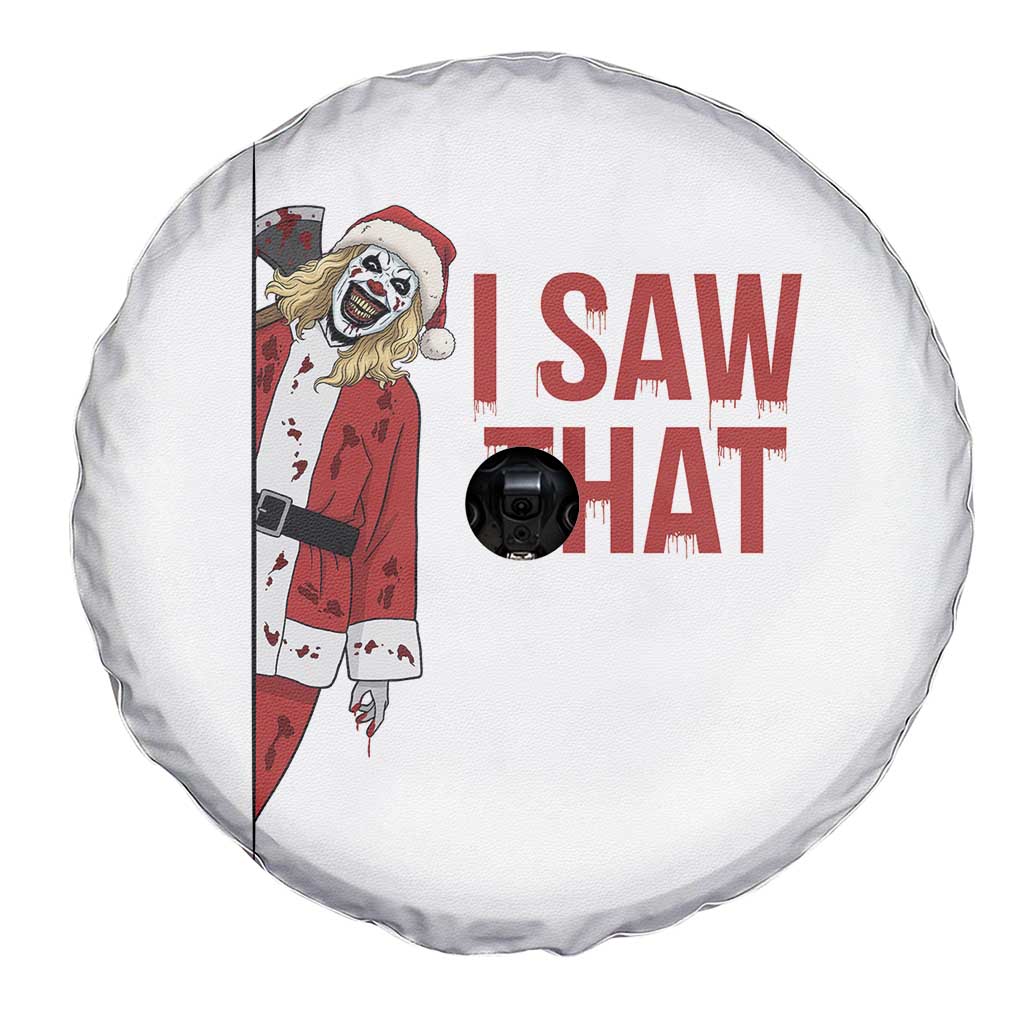 Terrifier Santa Christmas Movie Spare Tire Cover I Saw That Meme TS14 Print Your Wear