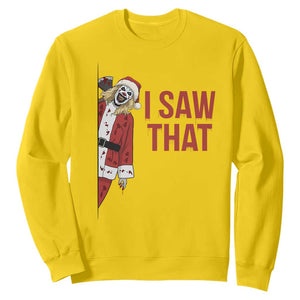 Terrifier Santa Christmas Movie Sweatshirt I Saw That Meme TS14 Daisy Print Your Wear