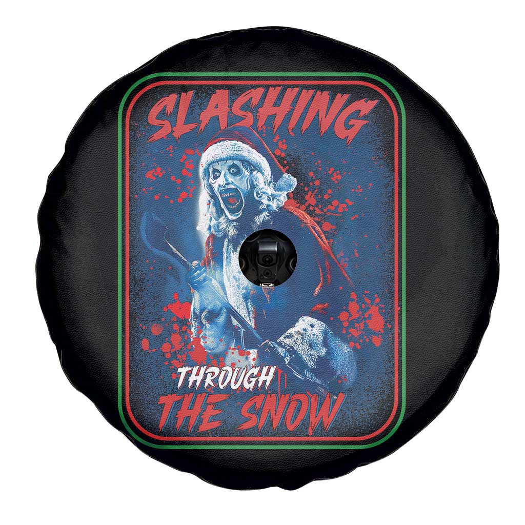 Terrifier Santa Christmas Spare Tire Cover Slashing Through The Snow TS14 Print Your Wear