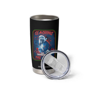 Terrifier Santa Christmas Tumbler Cup Slashing Through The Snow TS14 Print Your Wear